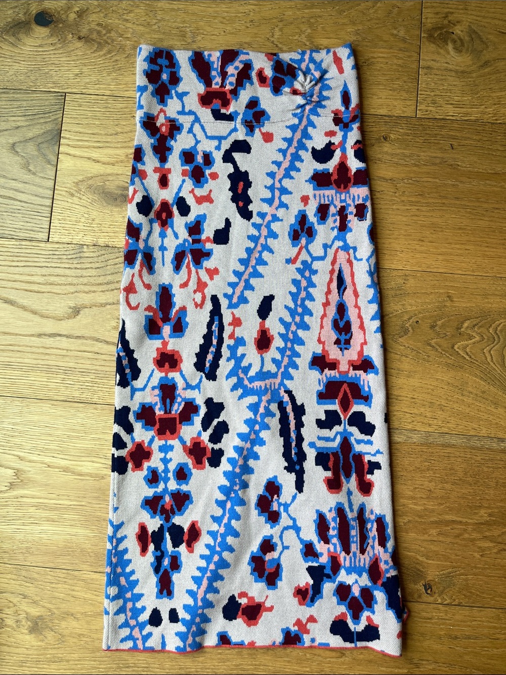 RHODE Plumeria Macadamia Knit Skirt